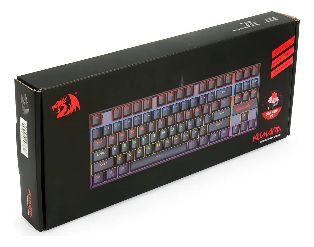 Teclado RedDragon Kumara K552 Botón Rojo