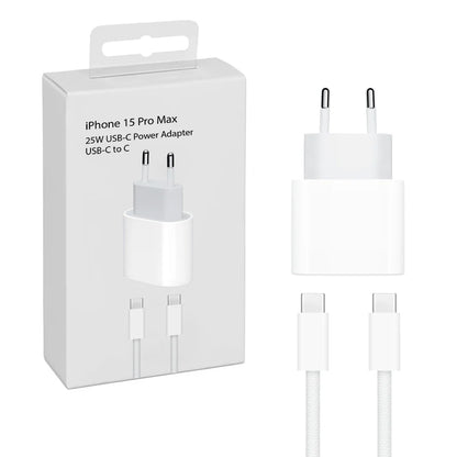 Cargador Con Iphone 15 Pro Max 25w Cable Usb-c Original