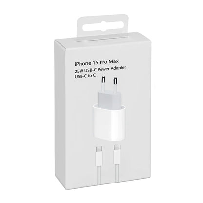 Cargador Con Iphone 15 Pro Max 25w Cable Usb-c Original