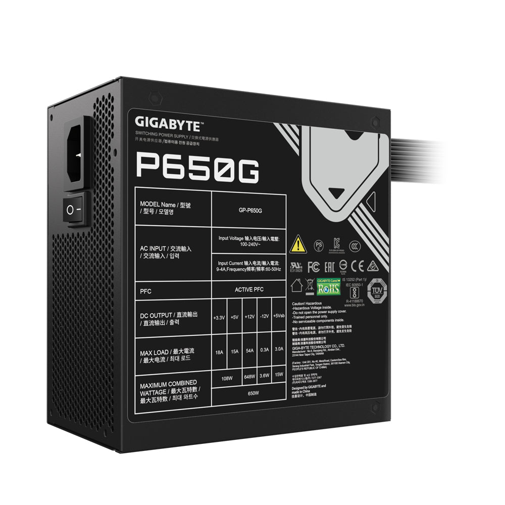 Fuente de Poder GIGABYTE GP-P650G