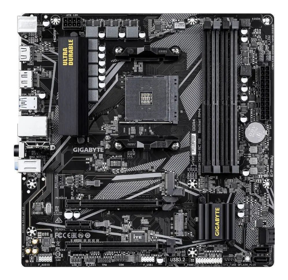 Placa Madre Gigabyte B550m Ds3h Ac Amd Am4 Ddr4 Wifi